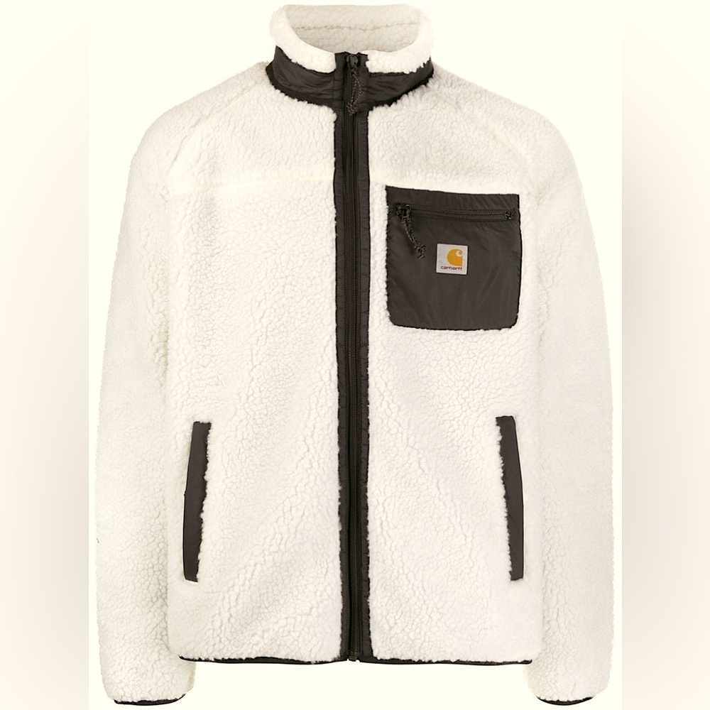 Carhartt Fleece WIP Sherpa full zip white